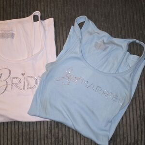 Victoria's Secret Bling Bridal and Just Married Tank Tops